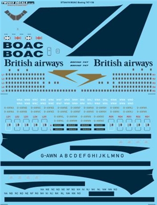 1:144 BOAC / British Airways Boeing 747-100