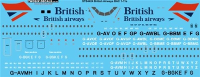 1:144 British Airways (Negus & Negus cs) BAC 1-11-400 / -500