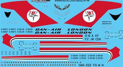 1:144 Dan Air London Boeing 727-100