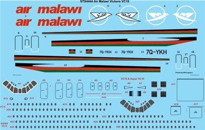 1:144 Air Malawi Vickers VC-10