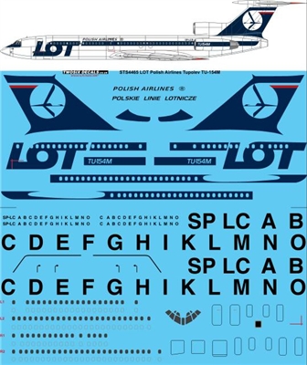1:144 LOT Polish Tupolev 154M