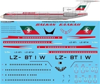 1:144 Balkan Bulgarian Airlines (early cs) Tupolev 154M