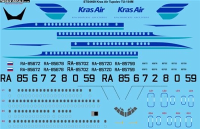 1:144 Kras Air Tupolev 154M