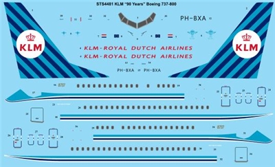 1:144 KLM (retro cs) Boeing 737-800