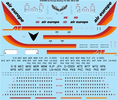 1:144 Air Europe Boeing 737-200/-300/-400
