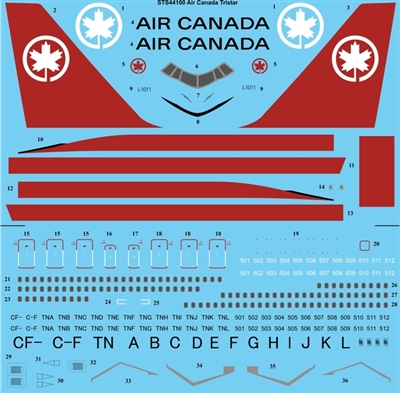 1:144 Air Canada L.1011 Tristar