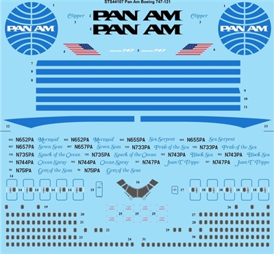 1:144 Pan Am (late) Boeing 747-100
