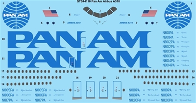 1:144 Pan Am Airbus A.310-300