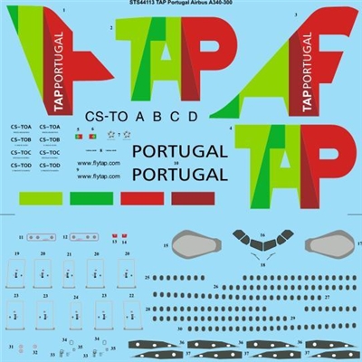 1:144 TAP Air Portugal Airbus A.340-300