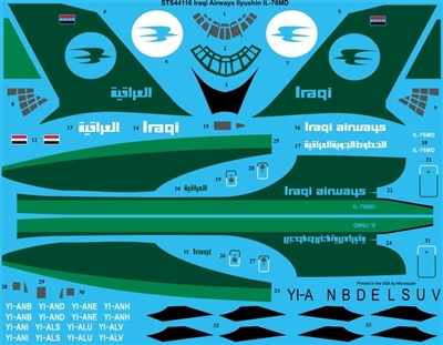 1:144 Iraqi Airways Ilyushin 76
