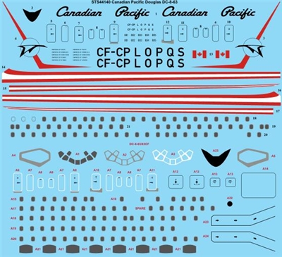 1:144 Canadian Pacific Douglas DC-8-63