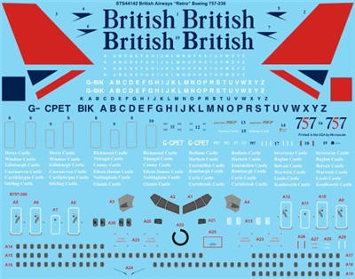 1:144 British Airways 'retro cs' Boeing 757-200