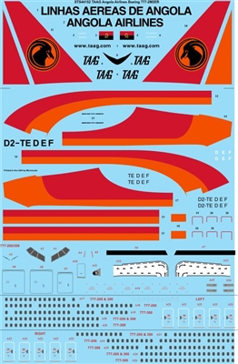 1:144 TAAG Angola Boeing 777-200ER
