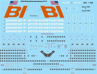 1:144 Braniff International Boeing 747-127 'Big Orange'