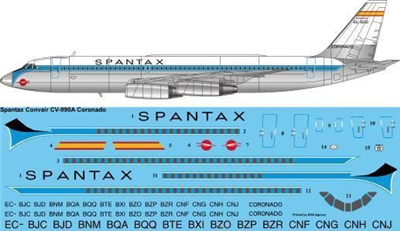 1:144 Spantax (early cs) Convair 990A