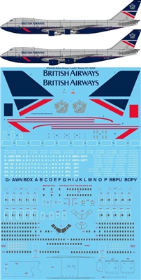 1:144 British Airways (Landor) Boeing 747-136 / -236B