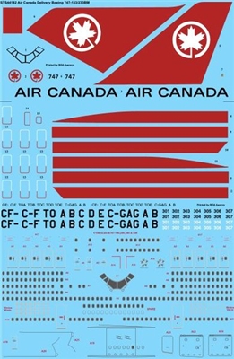 1:144 Air Canada (delivery cs) Boeing 747-133