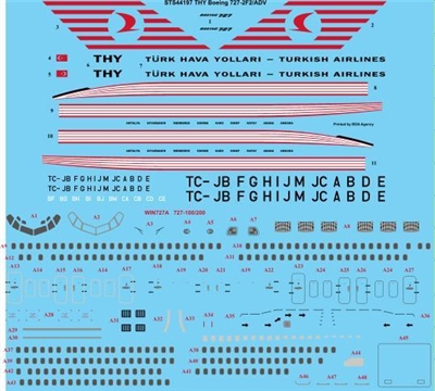 1:144 THY Turkish Boeing 727-200