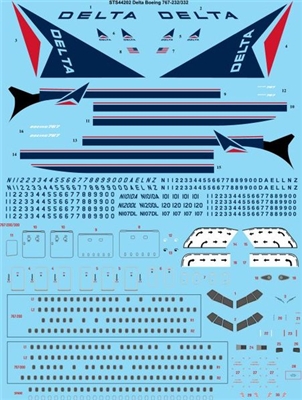 1:144 Delta Airlines Boeing 767-232/332/ER