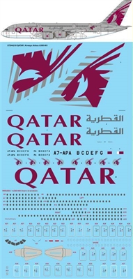 1:144 Qatar Airways Airbus A.380-800