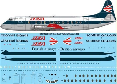 1:144 BEA (Speedjack cs) Vickers Viscount 800