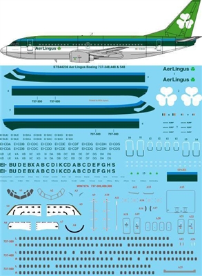 1:144 Aer Lingus (1970's cs) Boeing 737-300/-500