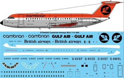 1:144 Cambrian Airways BAC 1-11-400
