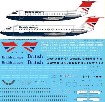 1:144 British Airways BAC 1-11-400 / -500