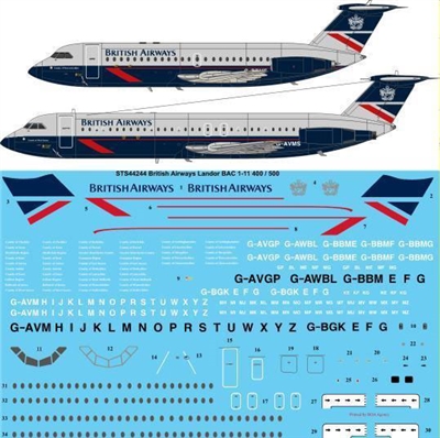 1:144 British Airways BAC 1-11-400 / -500