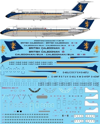 1:144 British Caledonian BAC 1-11-200 / -500
