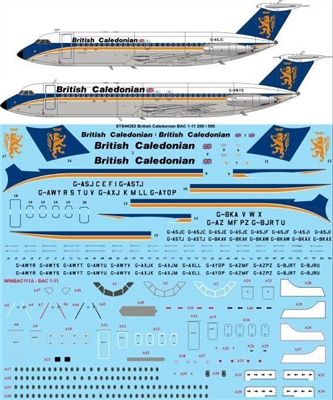 1:144 British Caledonian (later) BAC 1-11-200 / -500
