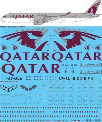 1:144 Qatar Airways Airbus A.350-900