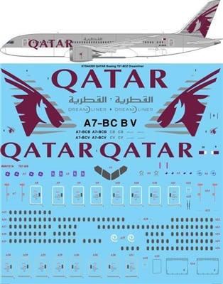 1:144 Qatar Airways Boeing 787-8