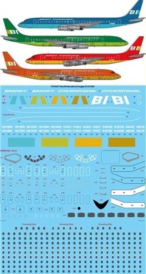 1:144 Braniff International 'Flying Colors' Douglas DC-8-50 / -62