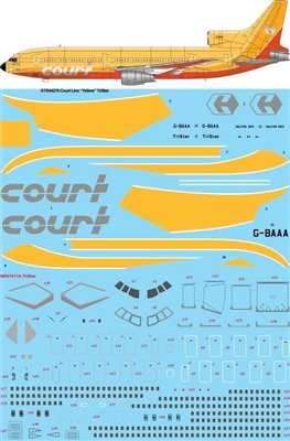 1:144 Court Line (yellow cs) L.1011 Tristar 1