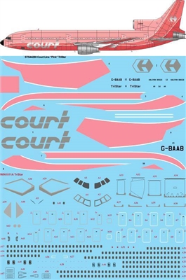1:144 Court Line (pink cs) L.1011 Tristar 1