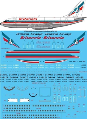 1:144 Britannia Awys (1980's cs) Boeing 737-200