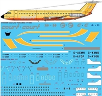 1:144 Court Line (yellow cs) BAC 1-11-500