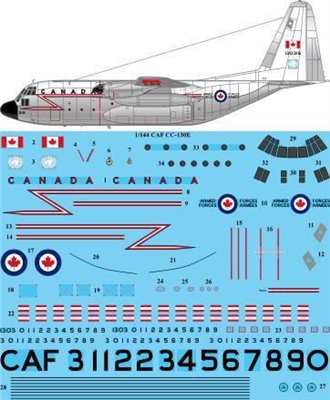 1:144 Canadian Armed Forces C.130E Hercules