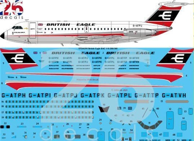 1:144 British Eagle BAC 1-11-300