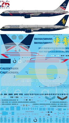 1:144 British Airways (Landor cs) & Caledonian Airlines Boeing 757-200 (Zvezda kit)