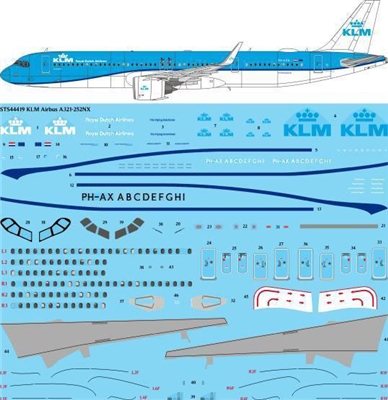 1:144 KLM (2024 cs) Airbus A.321NEO
