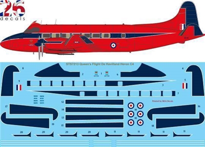 1:72 RAF Queen's Flight Dh.114 Heron C4