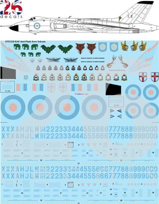 1:72 RAF (Anti Flash cs) Avro Vulcans