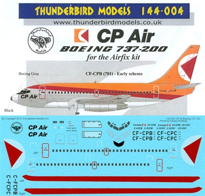 1:144 CP Air Boeing 737-200