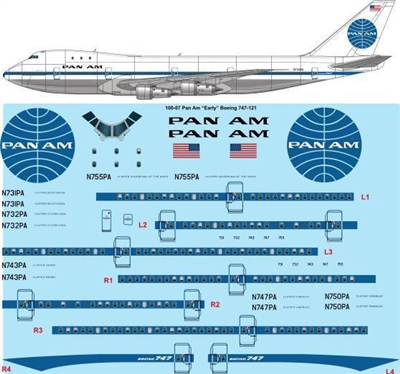 1:100 Pan Am Boeing 747-121