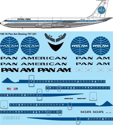 1:100 Pan American Boeing 707-320B