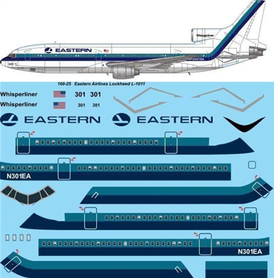 1:100 Eastern Airlines L.1011 Tristar 1