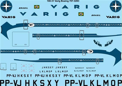 1:100 Varig Boeing 707-320B
