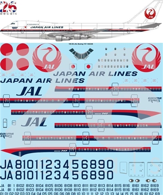 1:100 Japan Air Lines Boeing 747-200B